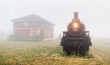 Railway Museum In Fog_25569-70